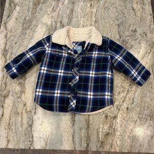 Gap baby flannel jacket 6-12 months